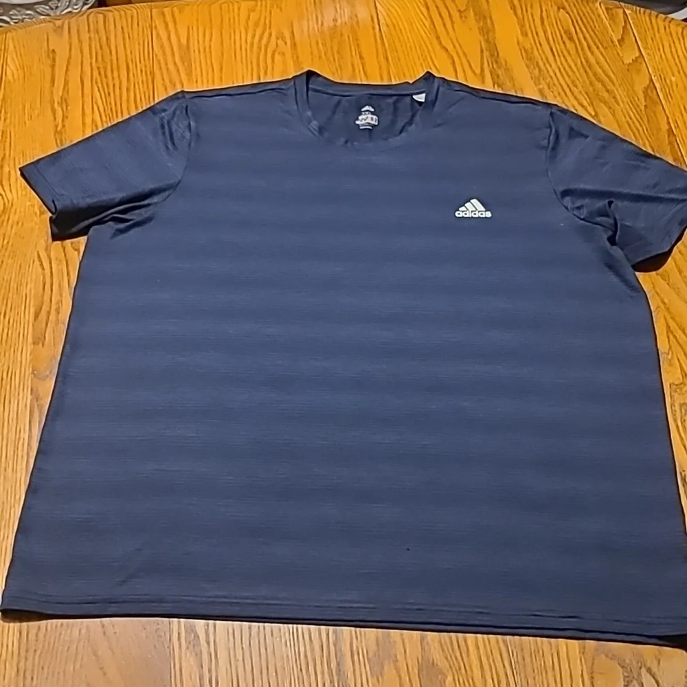 Adidas Men's Navy & Black Blue T-Shirt - Size 2XL
